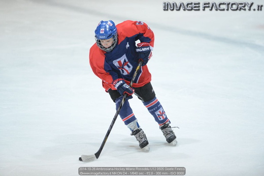 2014-10-26 Ambrosiana-Hockey Milano Rossoblu U12 0505 Gioele Finessi